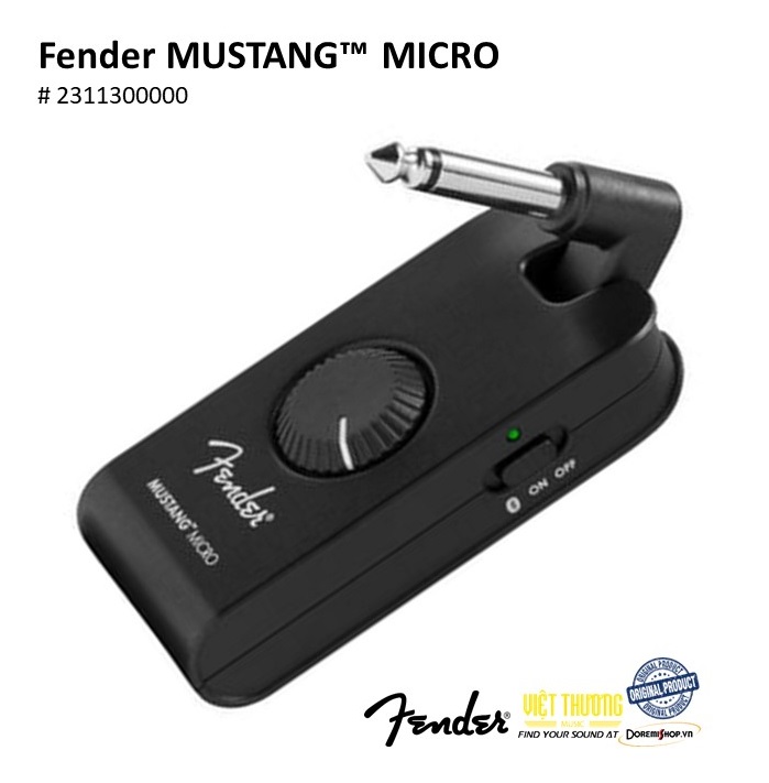 Thiết bị tạo hiệu ứng tiếng guitar điện Fender Guitar Amplug Micro Mustang