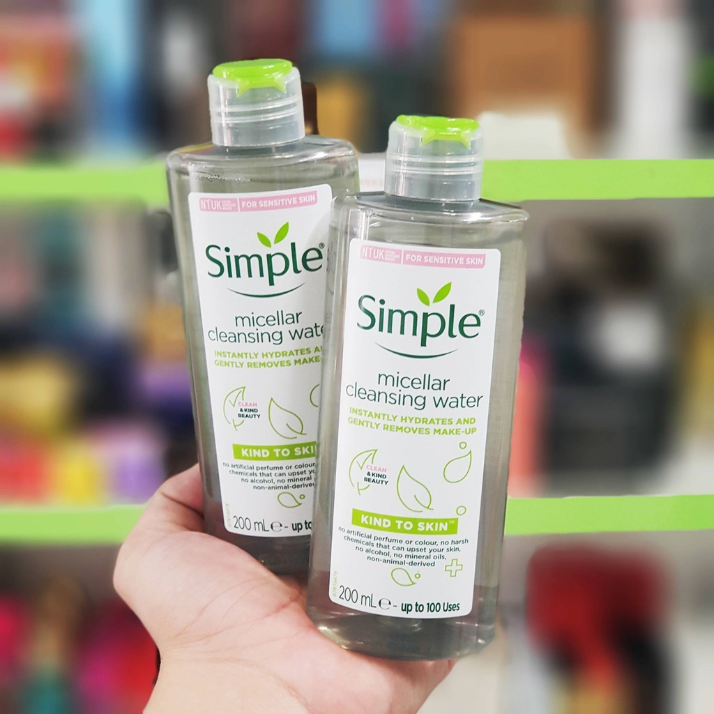 [Mẫu Mới] Nước Tẩy Trang Simple Micellar Cleansing Water 200ml