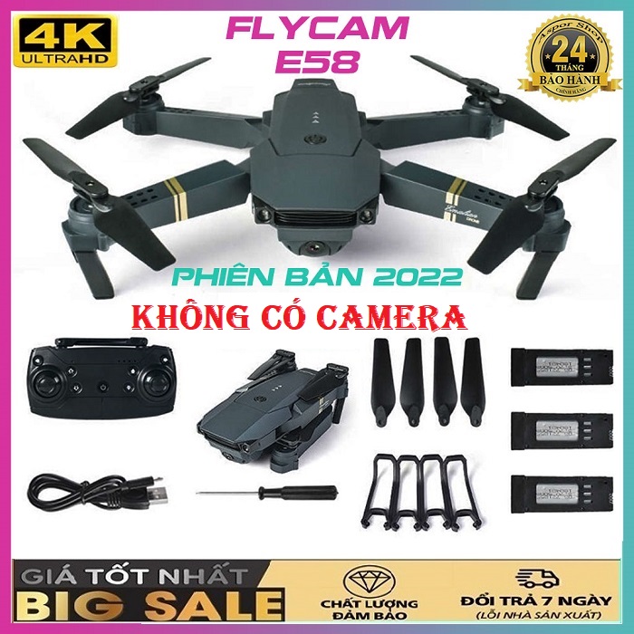 Máy Bay Flycam Điều Khiển Từ Xa Drone Mini E58 Pro Không Camera