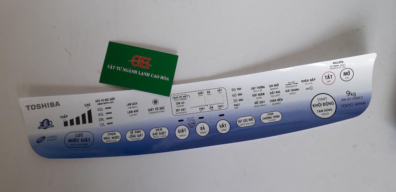 Tem phím máy giặt Toshiba DC1000