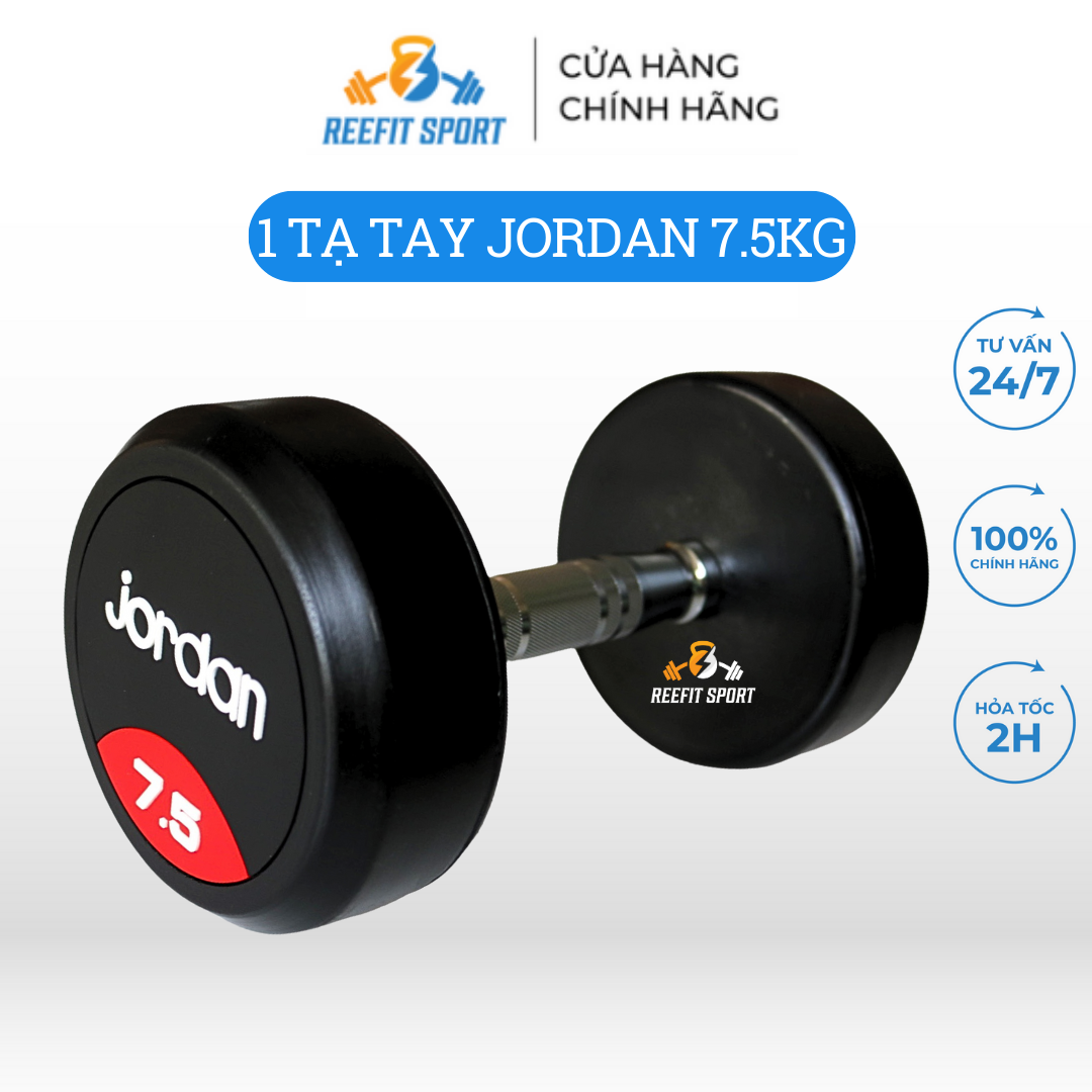 Tạ tay cao su Jordan 7.5kg cao cấp