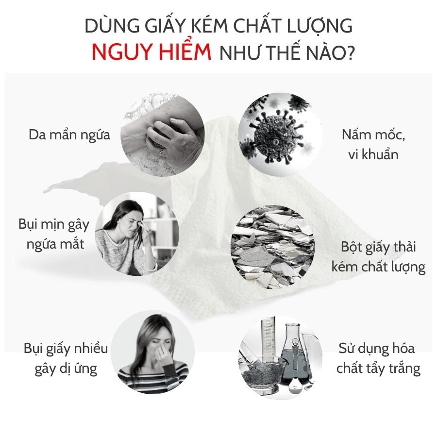 Gói 280 Tờ Khăn Giấy Rút Lụa 2 Lớp Silkwell Cherry - Khăn Giấy Ăn