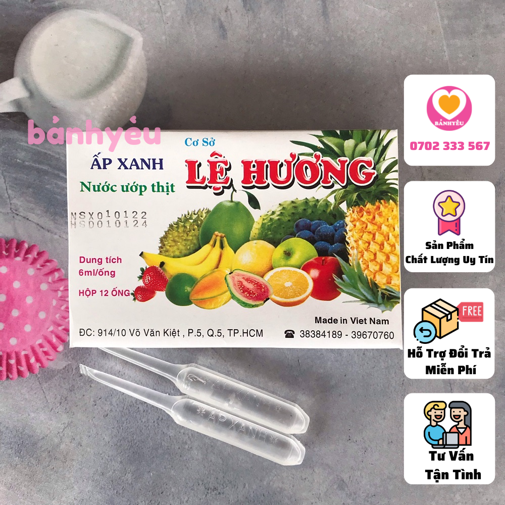 Ấp xanh lệ hương-nước ướp thịt, làm lạp xưởng hộp nguyên 12 ống