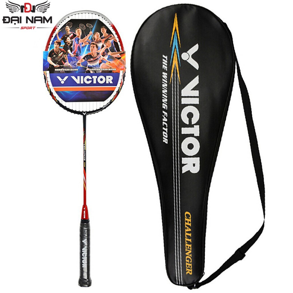 Vợt cầu lông victor khung crom căng sẵn 8kg siêu bền đẹp căng cước sẵn + tặng cuốn cán và bao đựng vợt