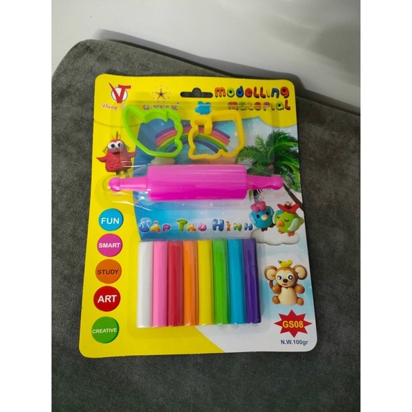 Vỉ Đồ Chơi Đất Nặn 8 Màu An Toàn Cho Bé