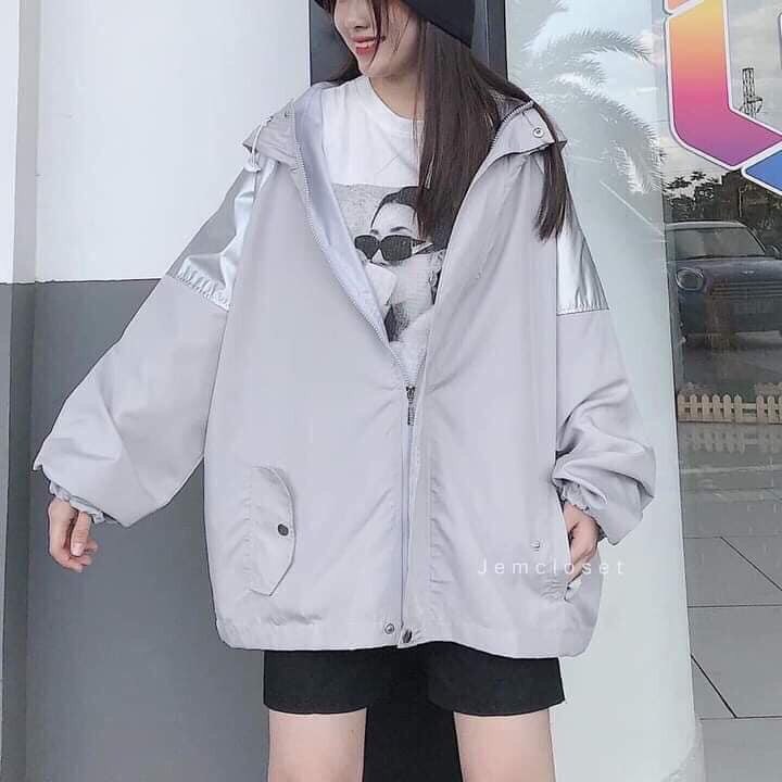 ÁO KHOÁC DÙ PHẢN QUANG PHÁT SÁNG. VẢI MERO, CHUẨN SHOP. FROM 50KG ĐẾN 70KG MẶC