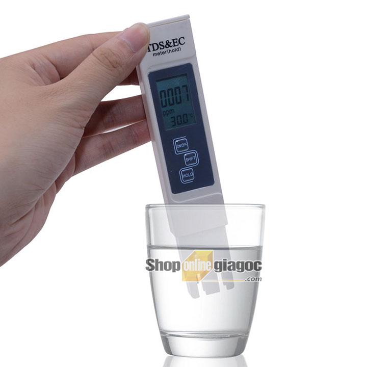 Bút đo tds & ec đo độ sạch, độ dẫn điện, nhiệt độ của nước