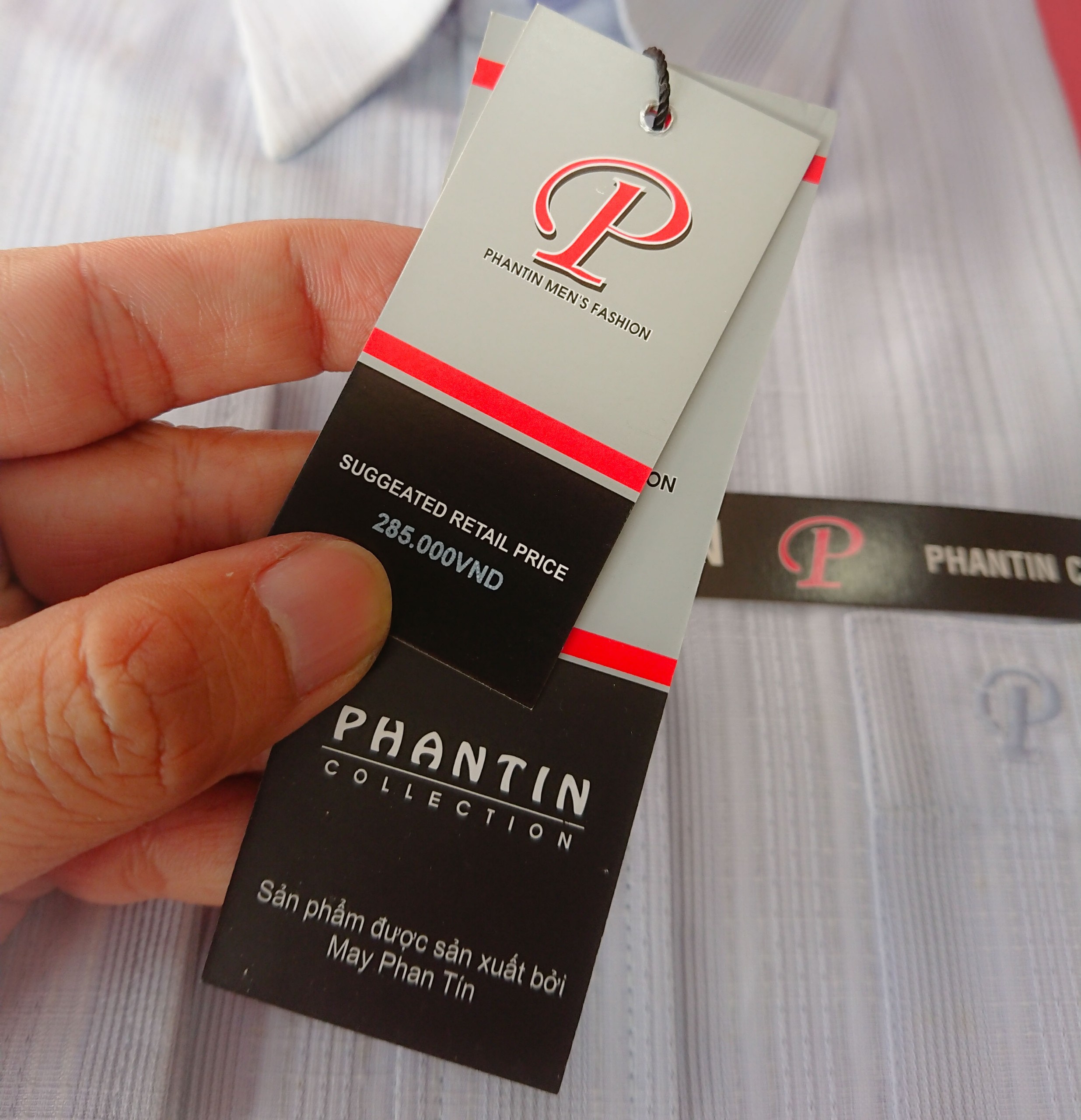 Áo sơ mi nam công sở PHANTIN tay dài B