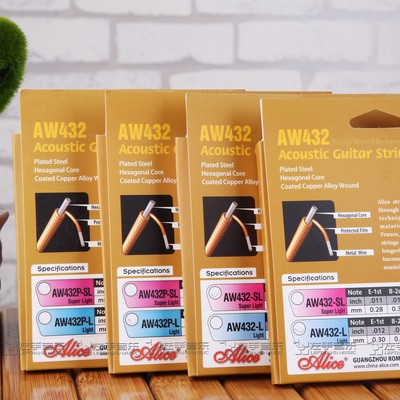 Bộ 6 Dây Guitar Acoustic Alice AW432