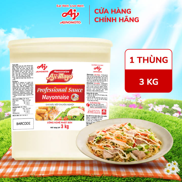 Xốt Mayonnaise Aji-mayo® Professional Sauce 3kg/Thùng