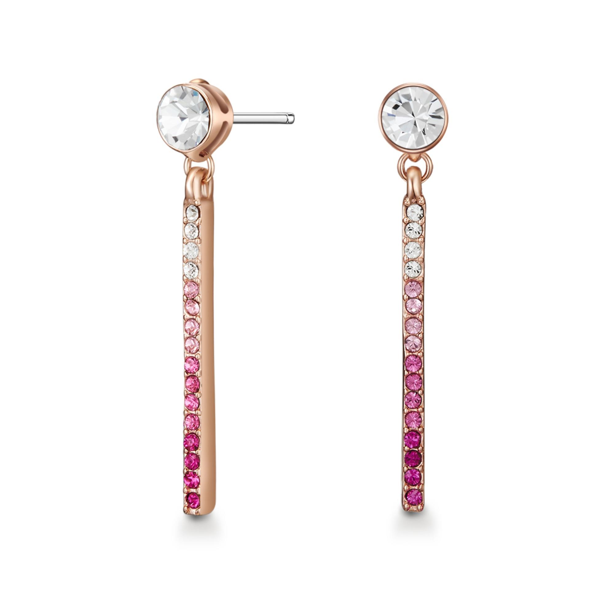 Bông tai Mestige Rose Gold Kayla Earrings with Swarovski® Crystals - Rose Gold (38mm)