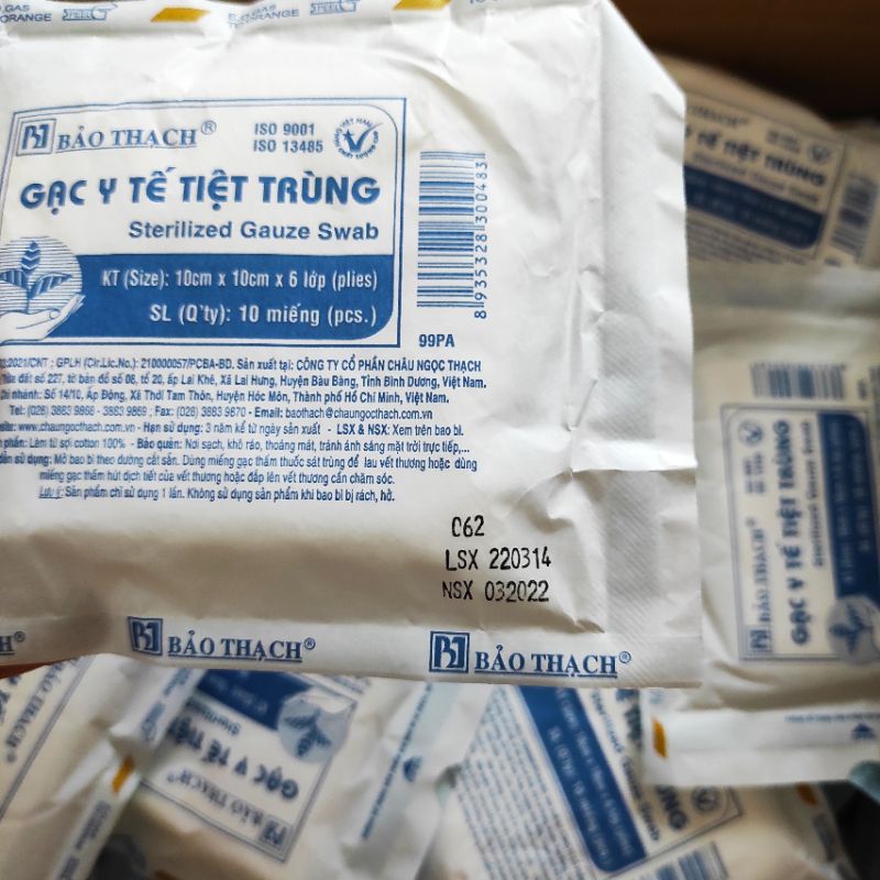 (Q1-HCM) Gạc Y Tế Tiệt Trùng Đông Pha