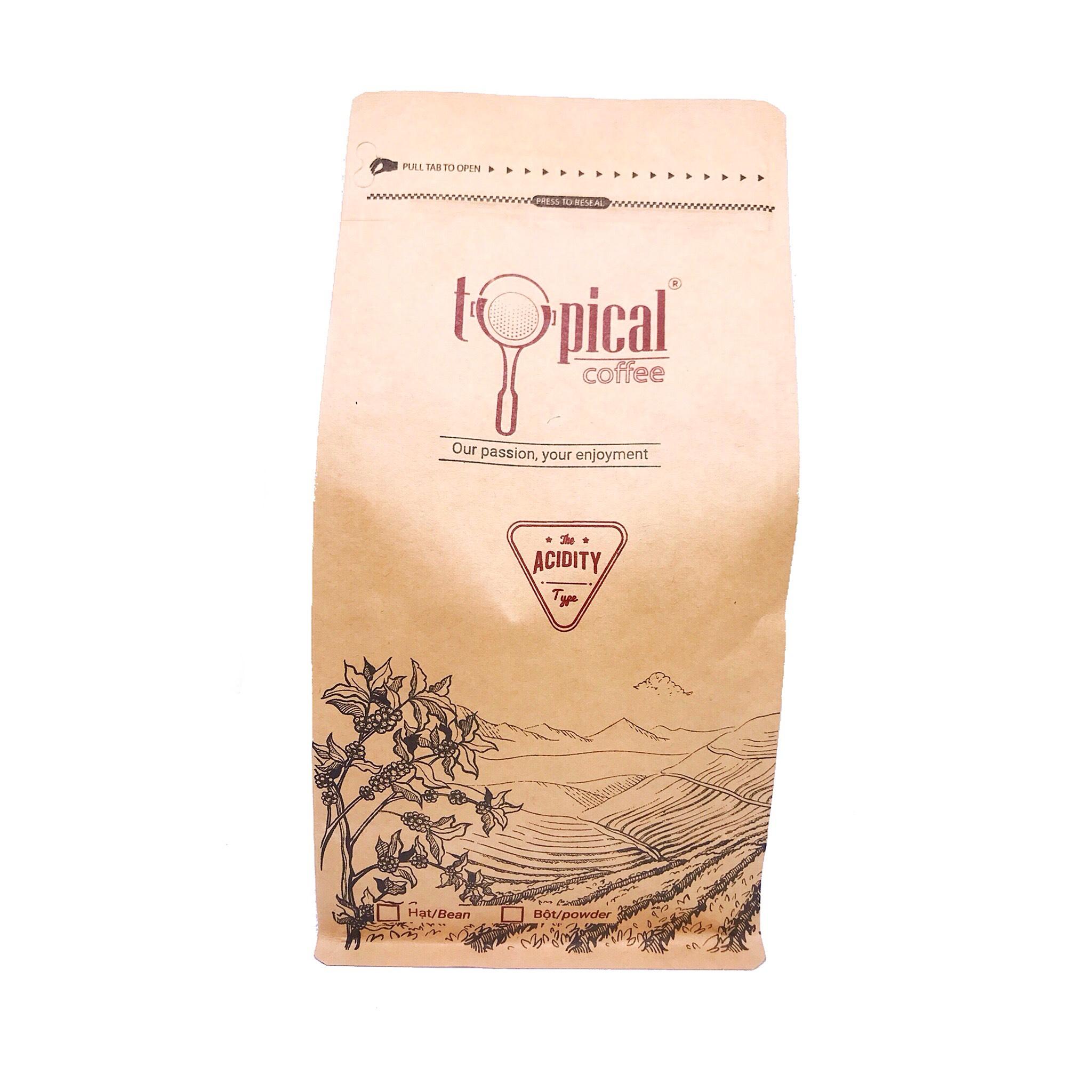 [HCM]Cà Phê Hạt Nguyên Chất Arabica Cầu Đất Acidity 500g