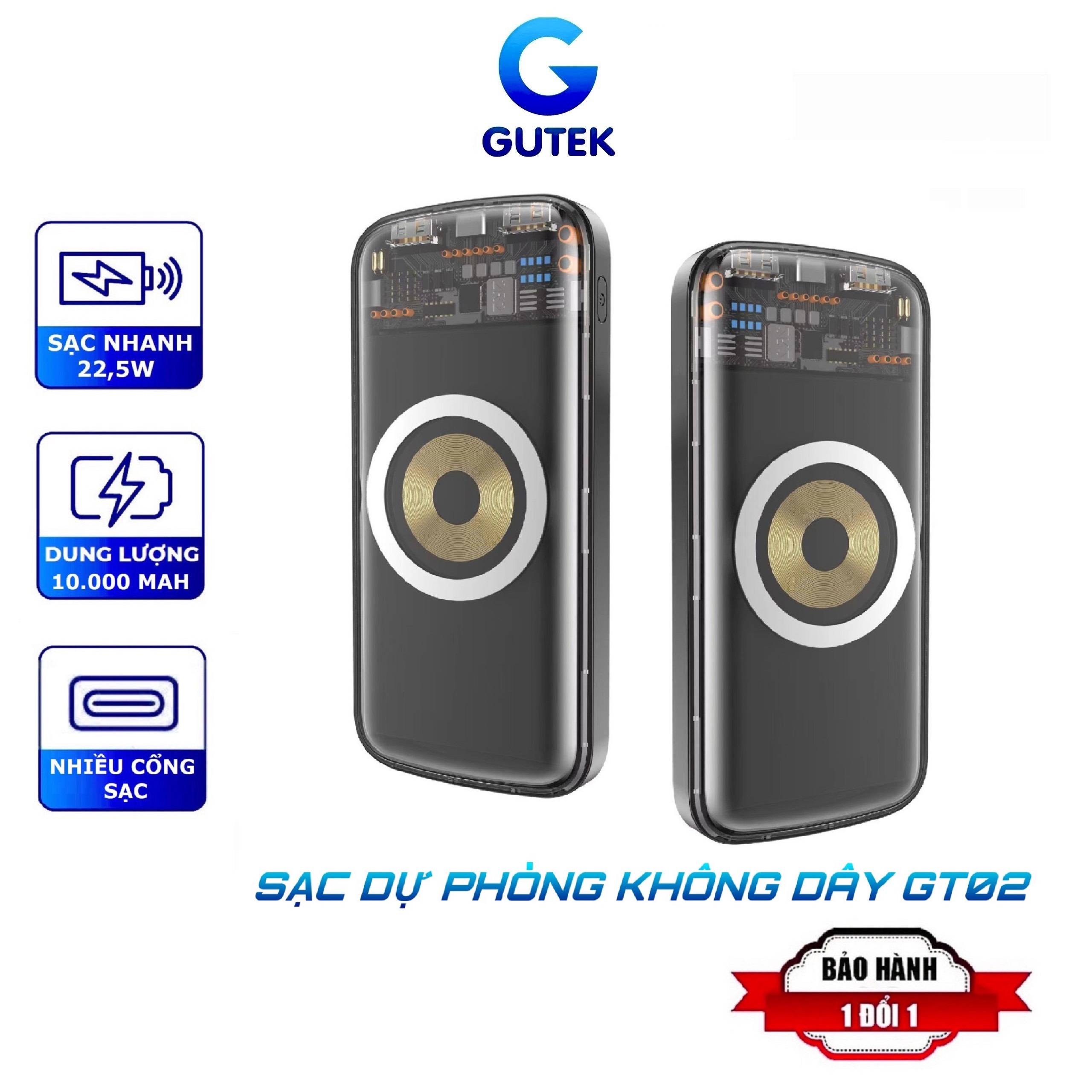 Sạc dự phòng không dây sạc nhanh 22