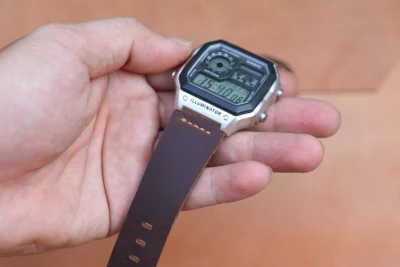 [HCM]Dây đồng hồ da handmade thay thế Casio AE1200