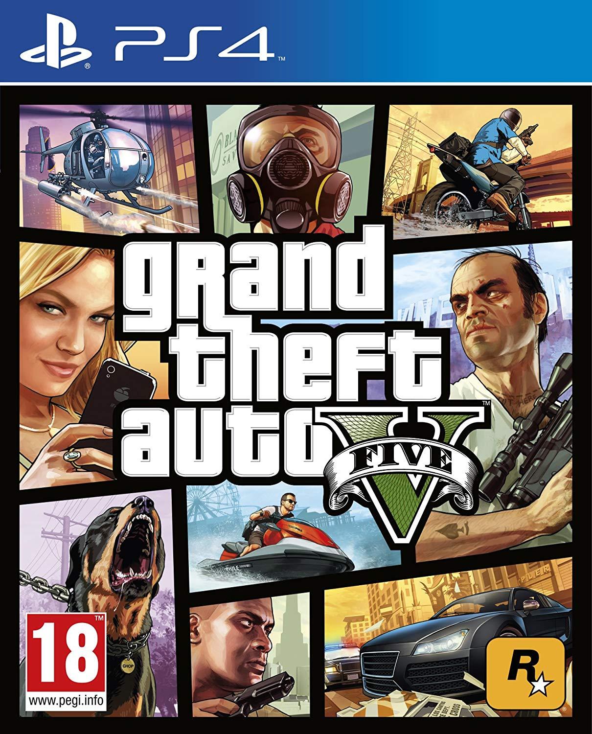 Đĩa game PS4: Rockstar GTA5 Premium