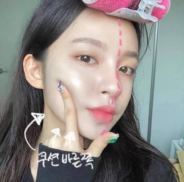 CUSHION DPC PINK_AURA  LIMITED VỎ DA (+1 lõi phụ)