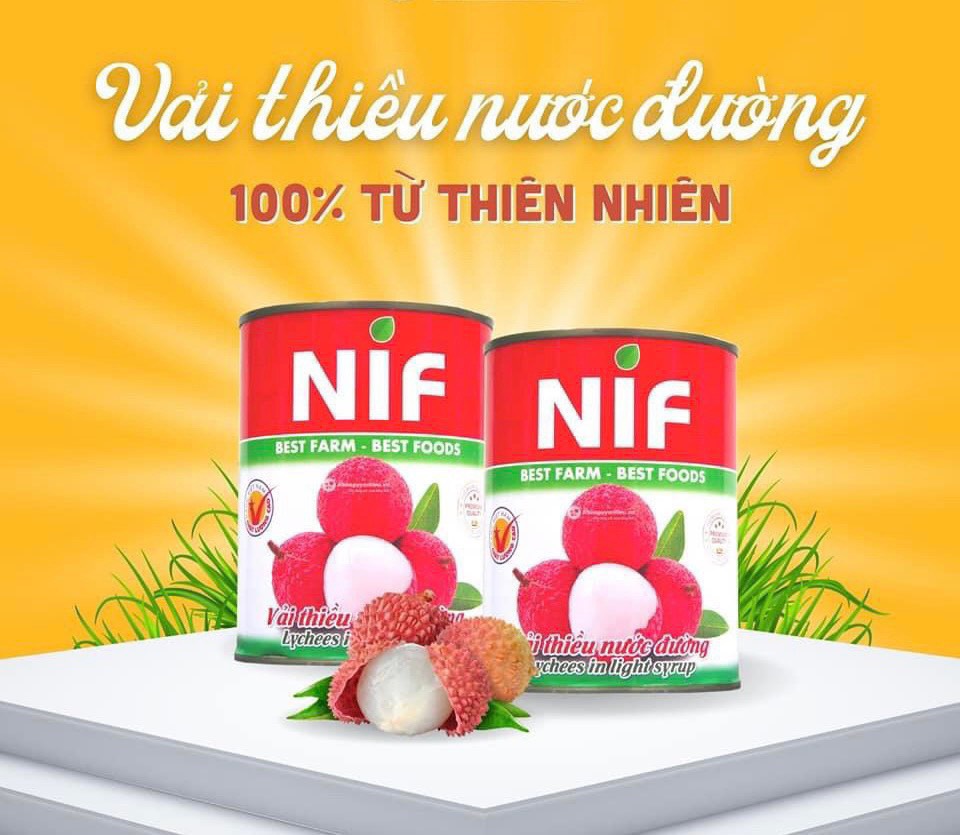 Vải Ngâm Nước Đường NIF 560gr (Lychee In Syrup)