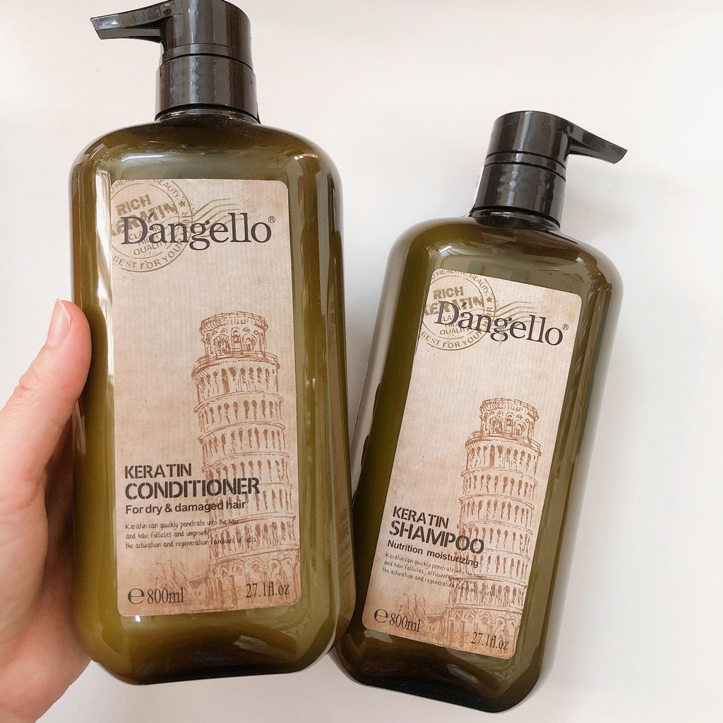 [HCM]Dầu gội xả siêu mượt Dangello Keratin 800mlx2