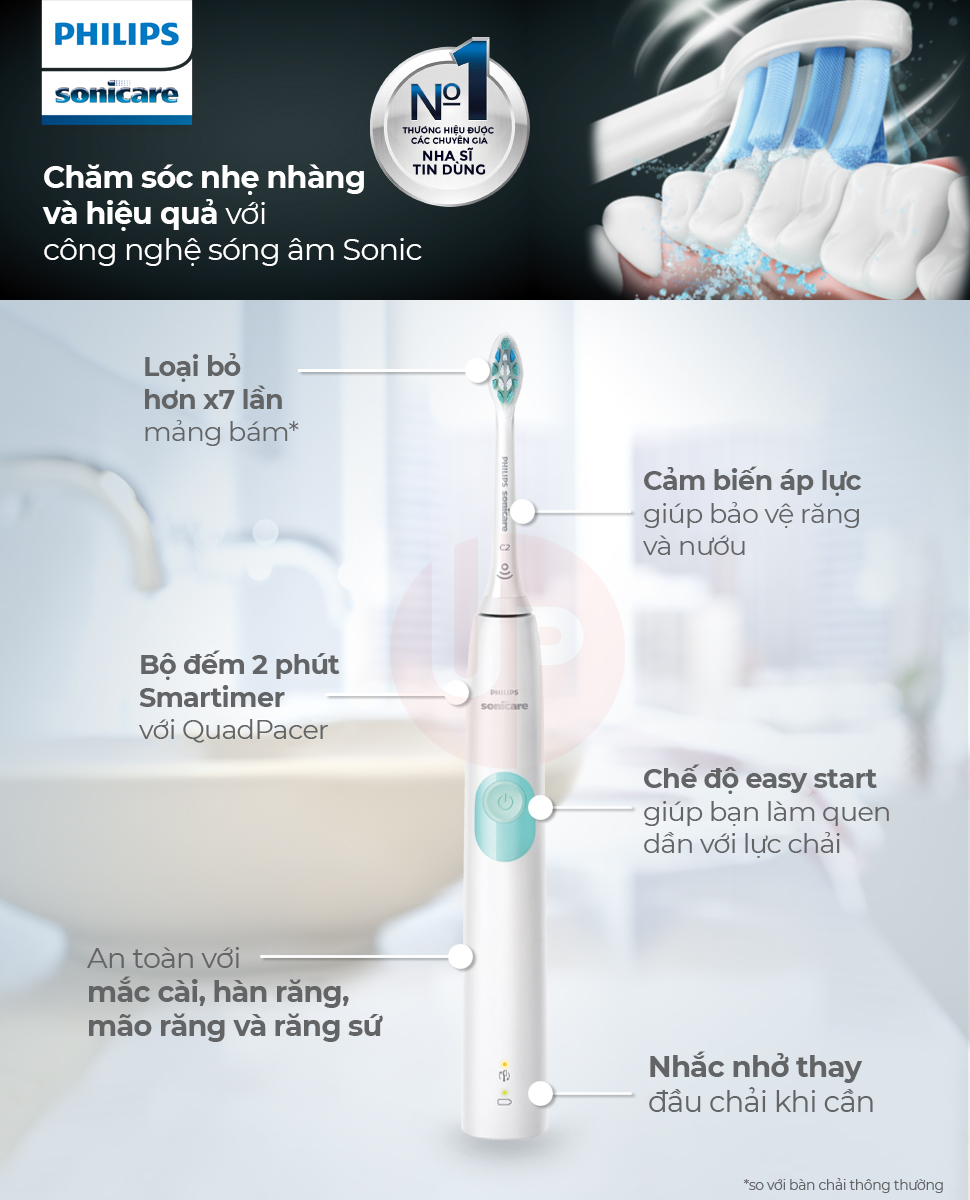 Bàn chải đánh răng điện Philips Sonicare 4100 cao cấp