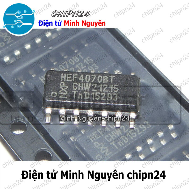 [2 con] (ST) IC Dán CD4070 SOP-14 Hàng Tốt (SMD) (HEF4070 4070) - HH004359