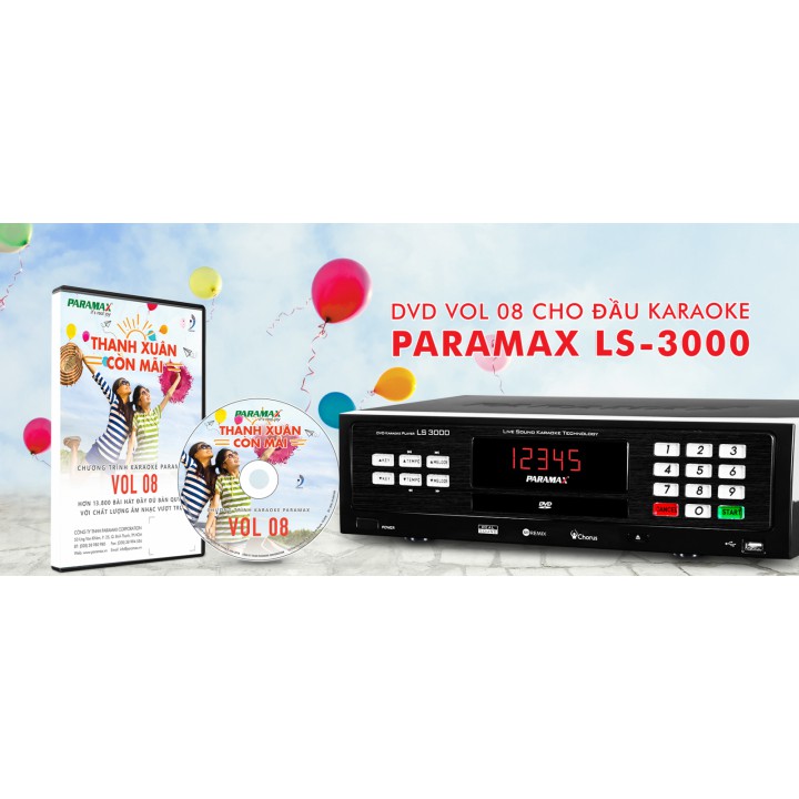 ĐẦU KARAOKE PARAMAX WIFI-DIRECT LS-3000 SÓNG ÂM THANH