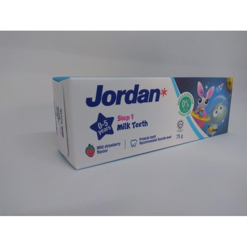 Kem Đánh Răng Em Bé Jordan Milk Teeth step 1 ( 0 5 Tuổi)