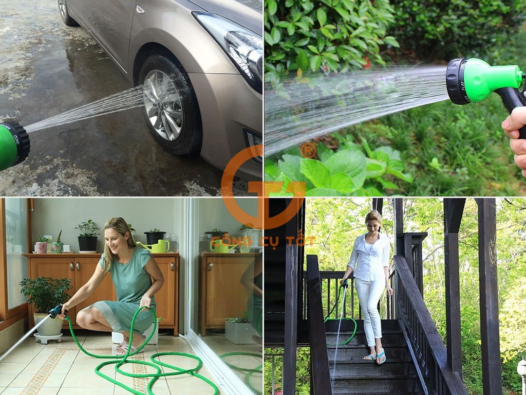 VÒI XỊT NƯỚC TƯỚI CÂY RỬA XE 8 CHẾ ĐỘ