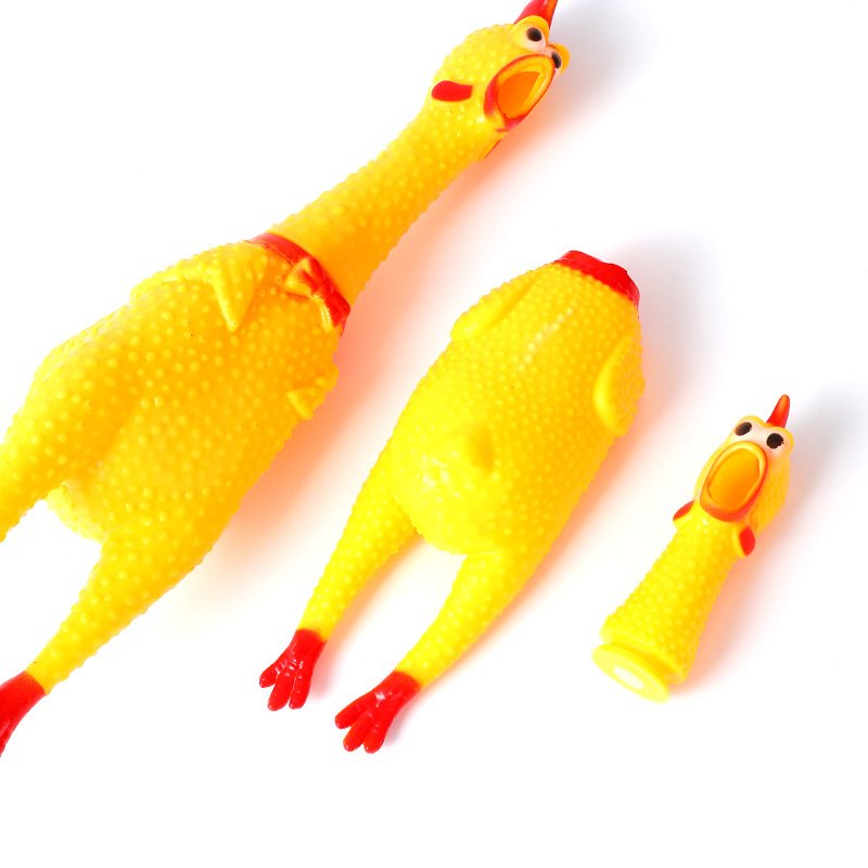 ĐỒ CHƠI CON GÀ LA HÉT CHO THÚ CƯNG,CHÓ MÈO CẮN, GẶM 28CM
