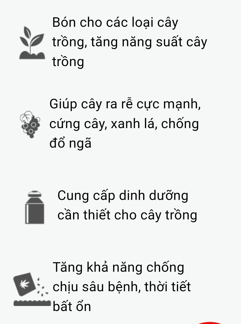 2kg npk 20.20.15+te đầu trâu
