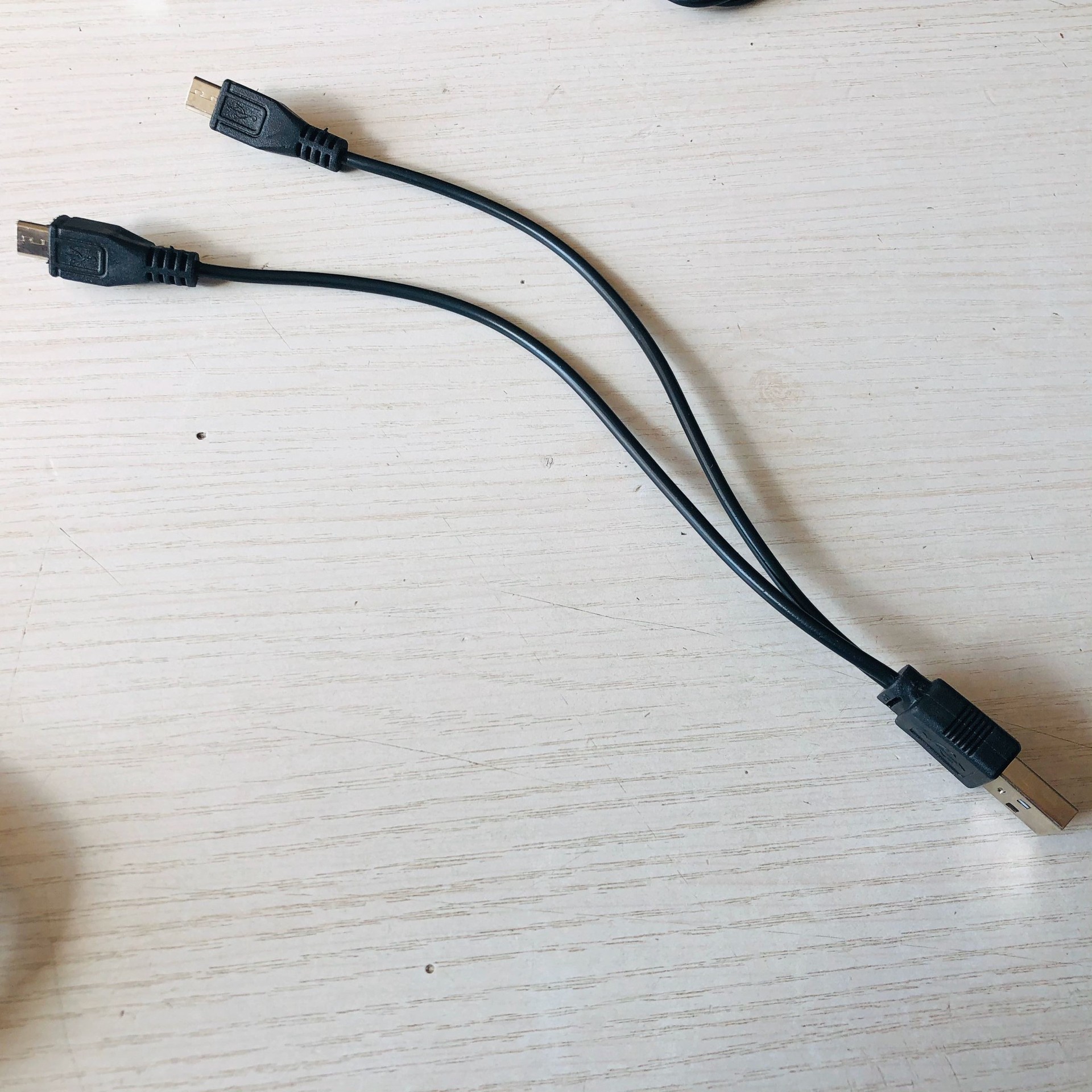 Cáp sạc USB ra 2 đầu micro ( V8)