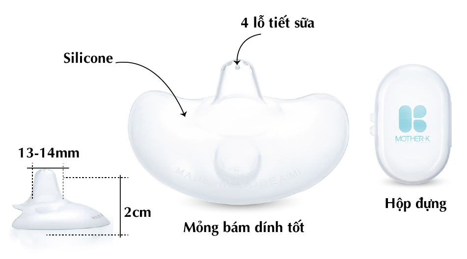 TRỢ TI SILICONE MOTHER-K HÀN QUỐC