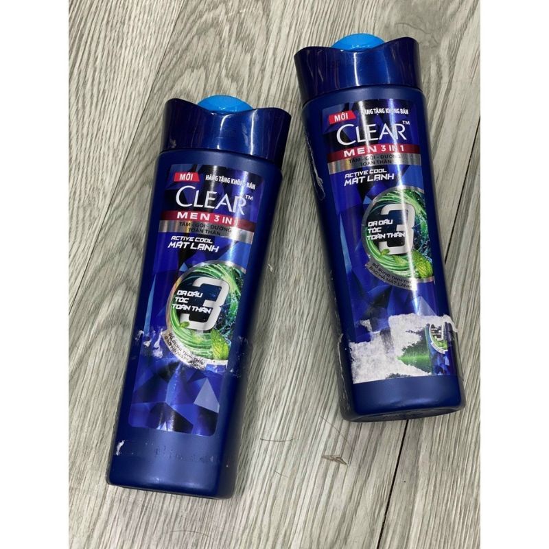 COMBO 2 chai - Dầu tắm gội Clear men / Clear thảo dược
