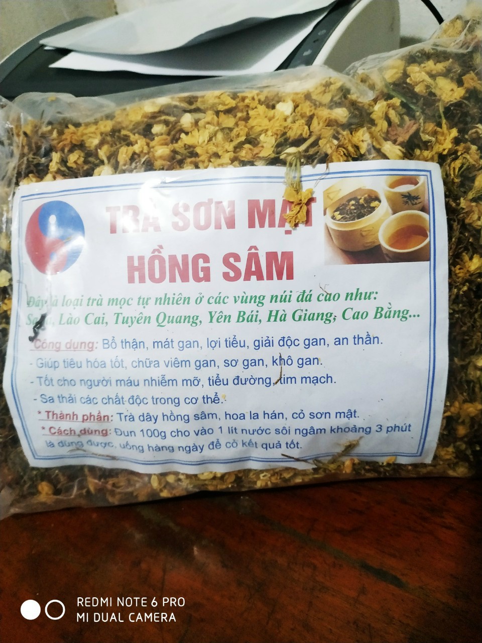 Trà sâm mật hồng sâm
