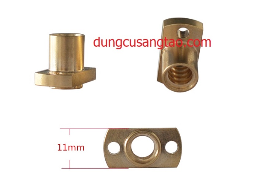 Đai ốc vít me t8 loại khuyết cạnh / nút thay thế / screw nut relay t8