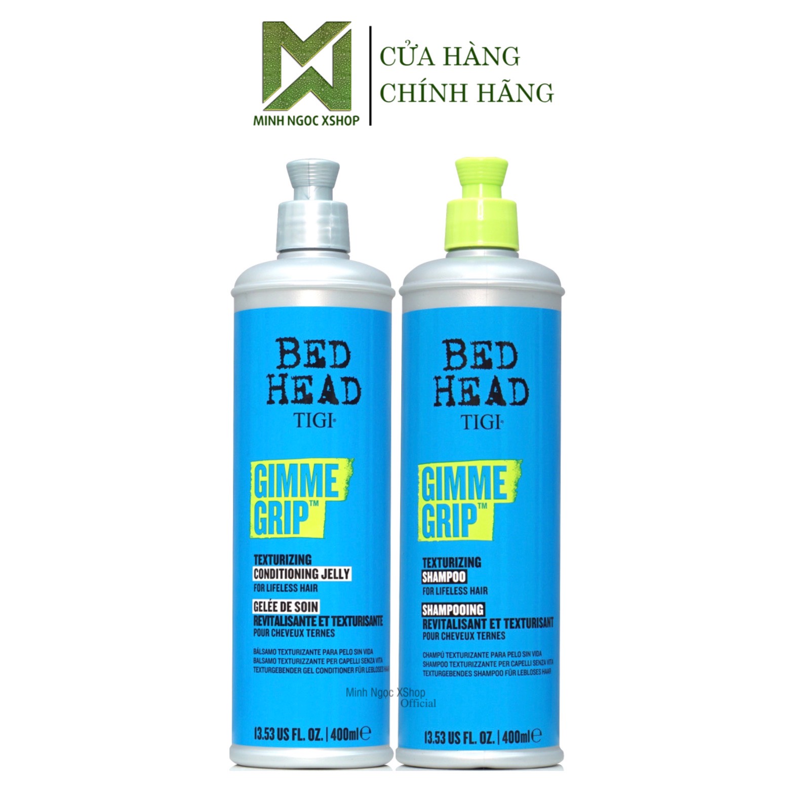 Dầu gội xả tái tạo cấu trúc tóc Tigi Bed Head Gimme Grip 400ml chính hãng