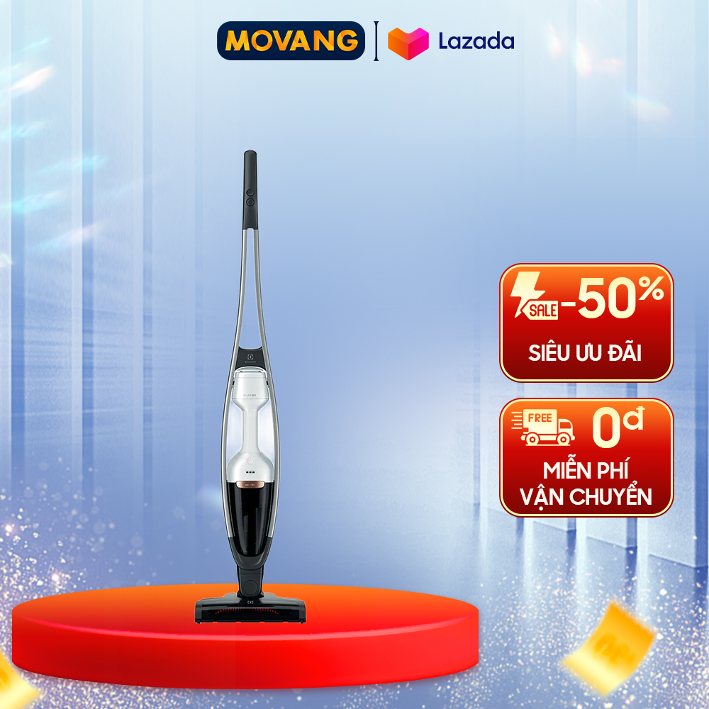 [GIAO TẠI HCM] -  Máy Hút Bụi Không Dây ELECTROLUX PQ91-3BW - Công Suất Dưới 2000W Bộ Lọc HEPA E10