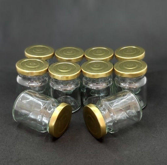 Combo 10 Hũ Thủy Tinh Nắp Thiếc vặn 70ML