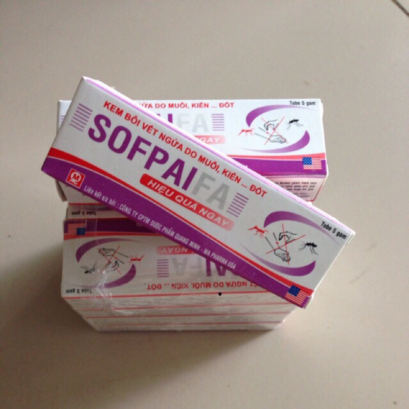 Sofpaifa kem bôi vết ngứa do muỗi ,kiến...... đốt