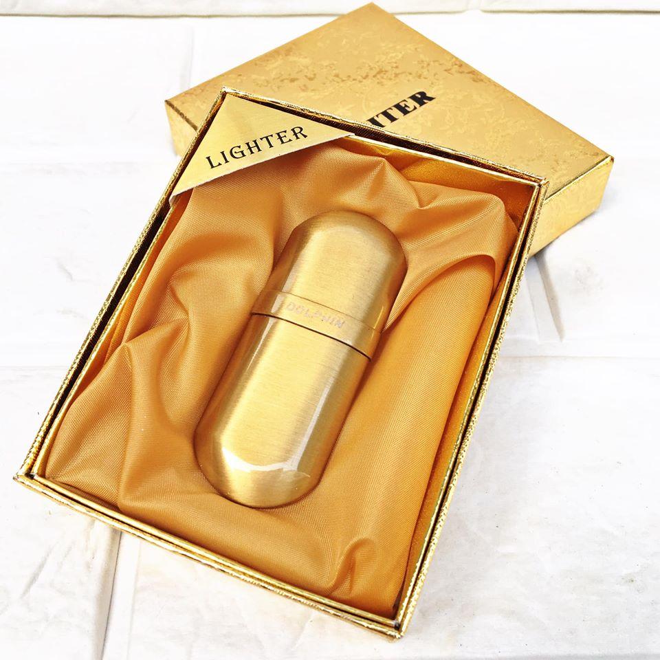 [ FULL BOX ] Hột Quẹt - Bật Lửa Xăng Đá Cổ Dolphin 1 Bánh Xe