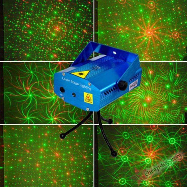 Đèn Laze Chiếu Sáng Sân Khấu Mini Laser (Hiệu Ứng NHIỀU HÌNH)