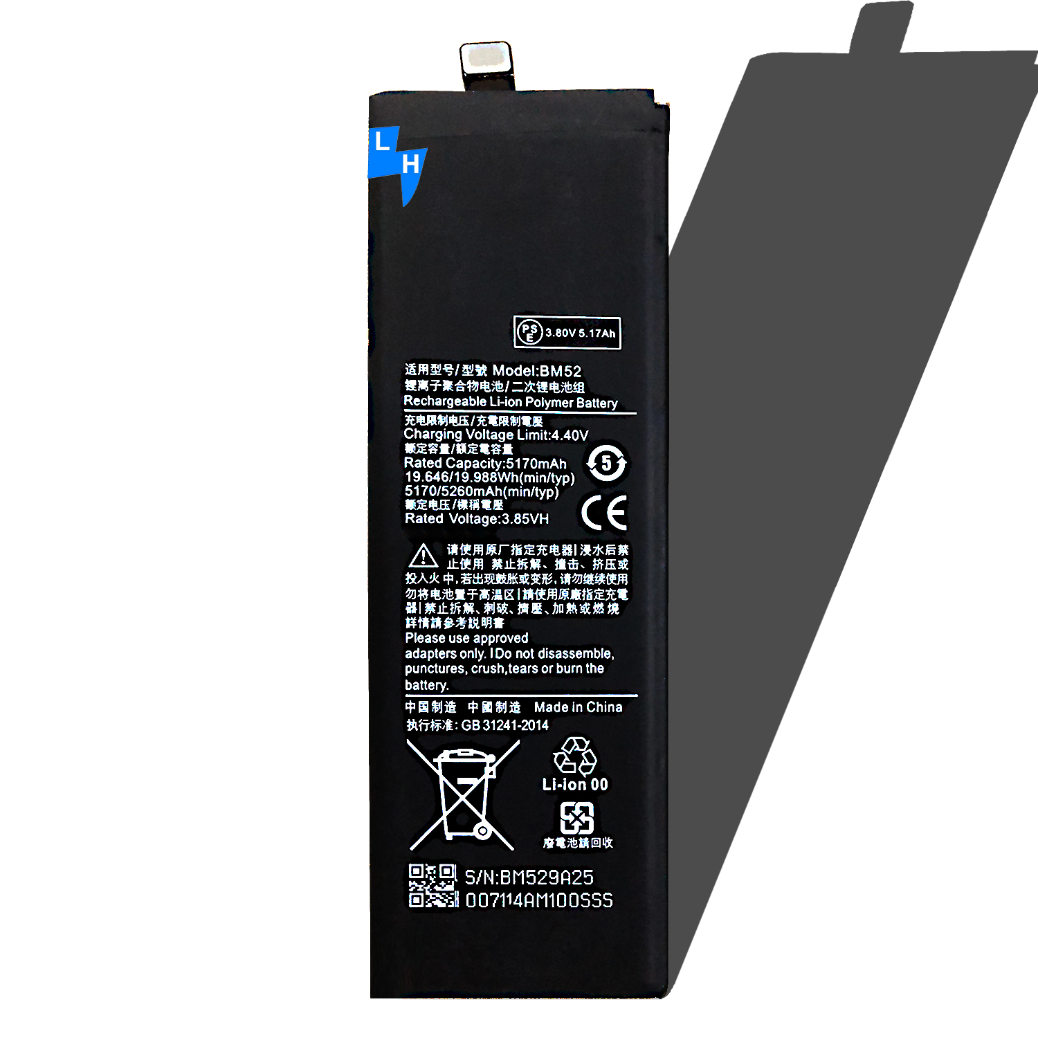 Thay pin Mi Note 10 Pro, Mi Note 10 Lite, Mi Note 10, Mi CC9 Pro (BM52) 5170mAh