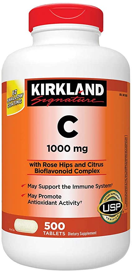 Kirkland viên uống bổ sung vitamin c 1000mg 500 viên