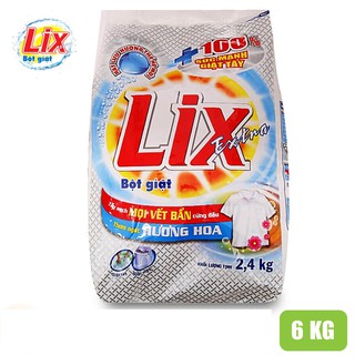 Bột Giặt Lix Extra Hương Hoa Túi 5.5KG