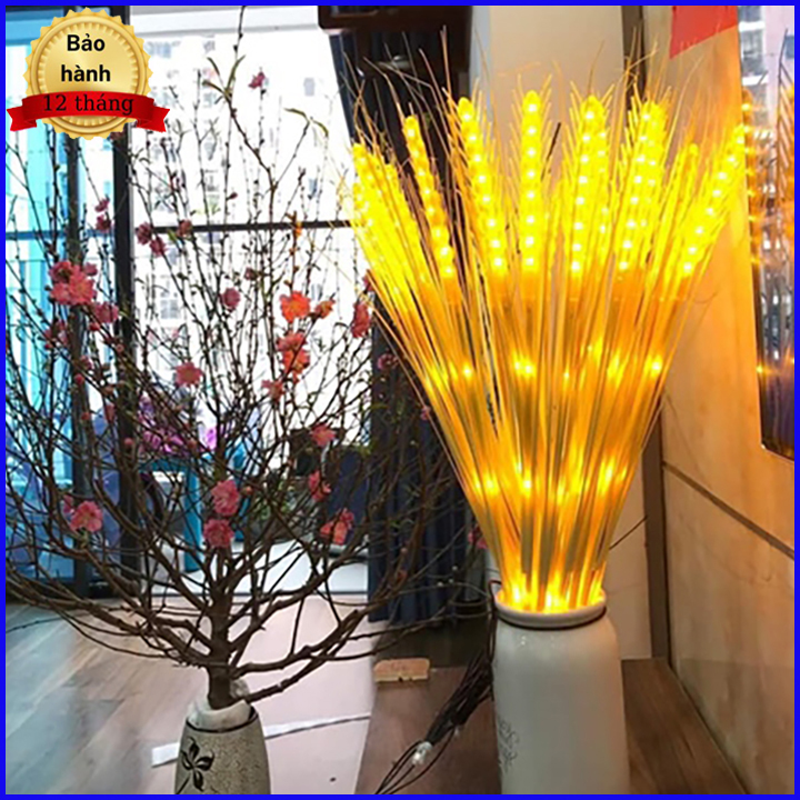 Đèn led bông lúa trang trí - lúa led bông lúa thần tài để bàn thờ gia tiên mang lại nhiều tài lộc, bó 10-15-20 bông điện 220v, đèn bông lúa ánh sáng, led bông lúa, bộ đèn led bông lúa vàng, đèn led bông lúa thần tài, đèn led hình bông lúa