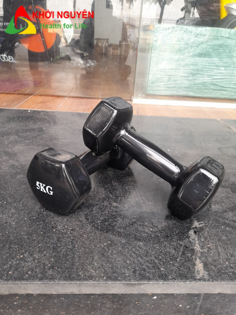 Tạ tay bọc cao su loại 5kg 1 quả