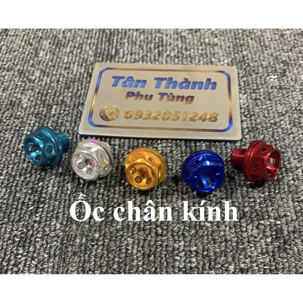 Ốc chân kính nhôm kiểu vương miện