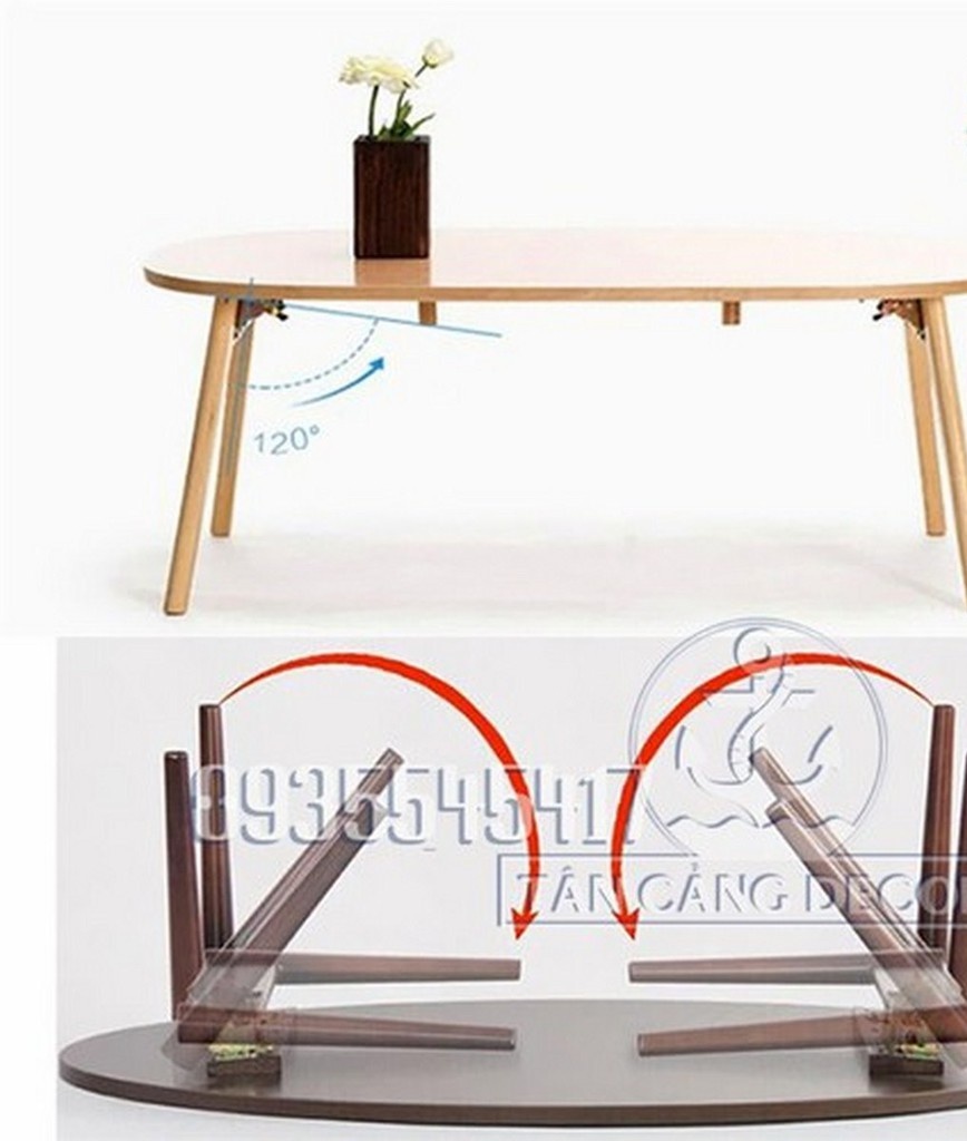[HCM]Bản lề chân bàn gập kiểu , gấp thông minh