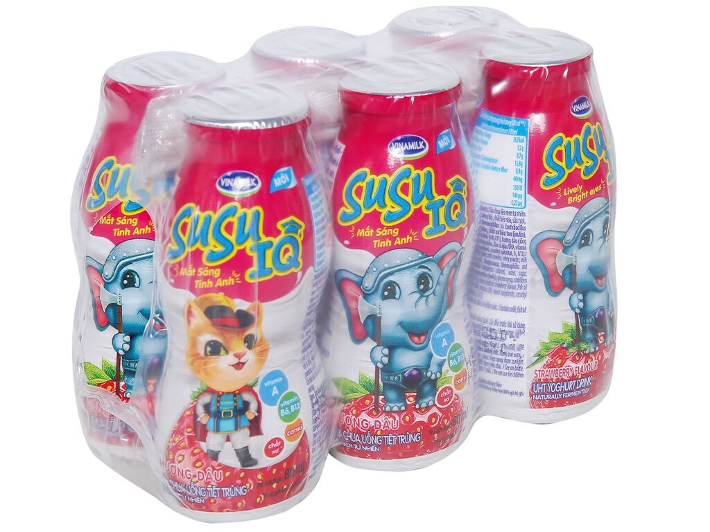 [Hoàn tiền 12%] Sữa Chua Uống Vinamilk Susu chai 80ml ( Thùng 48 chai )