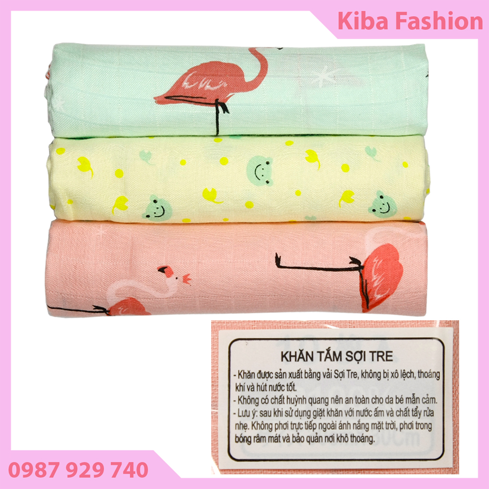 KHĂN TẮM KHĂN Ủ CHẤT LIỆU COTTON SỢI TRE 2 LỚP 90x115cm CHO BÉ SƠ SINH KTST2L030 (đồ cho trẻ sơ sinh)